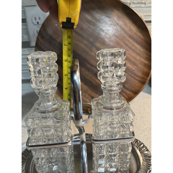 Vintage Mayell Cruet Set “classic”.  Chromium Plate 3 Piece Set.  RARE FIND - Picture 10 of 10